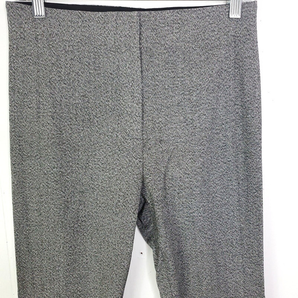 Ann Taylor Pants Womens 4 Marled Gray Career Office Capsule Tapered Zip Ankle - Picture 3 of 10